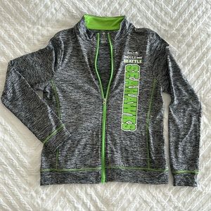 Seattle Seahawks XL teens zip up jacket